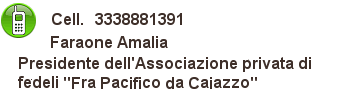 per qualsiasi informazione telefona